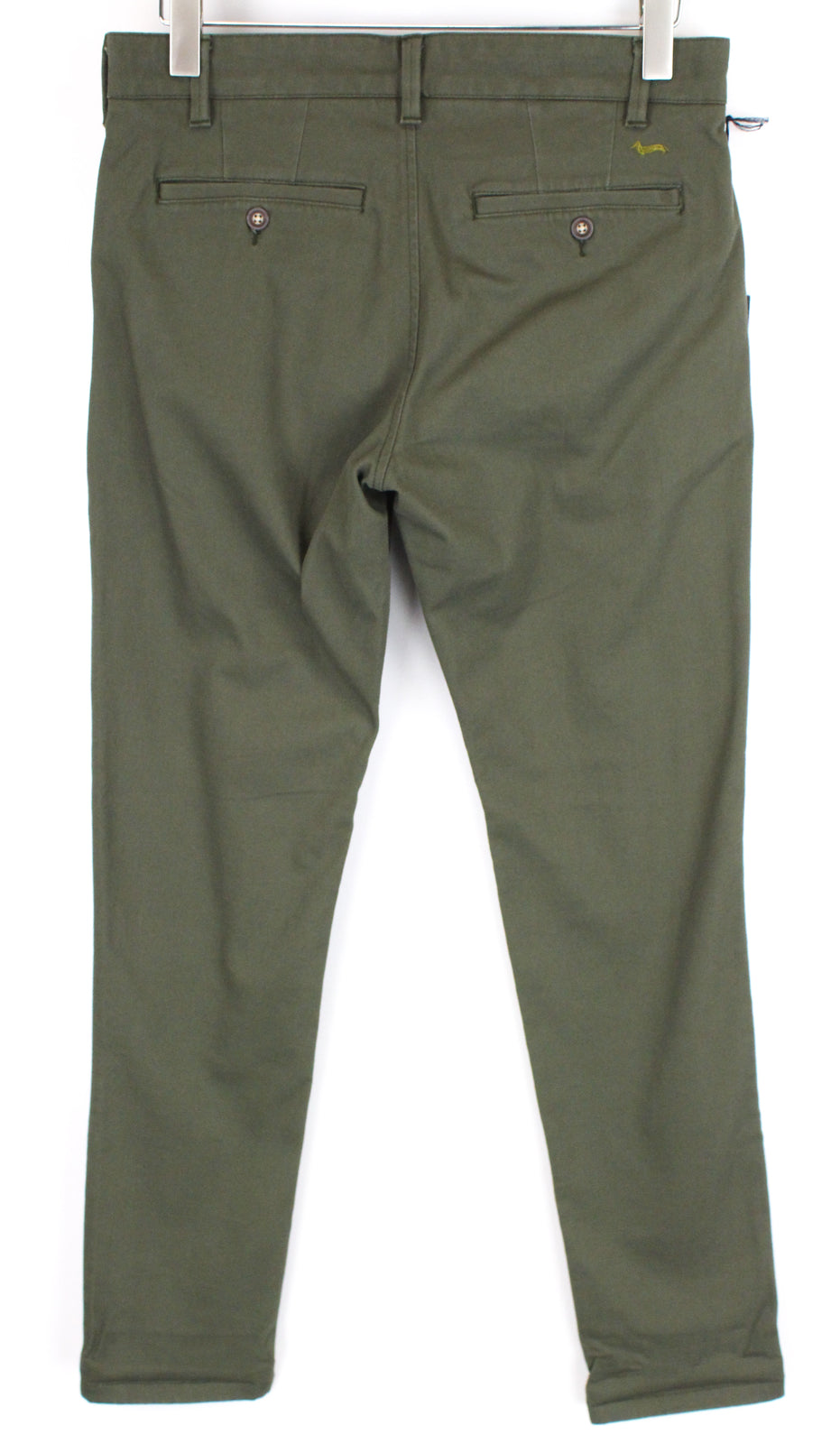 HARMONT & BLAINE Men Trousers 46 Green Narrow Fit Cotton Stretch Casual_