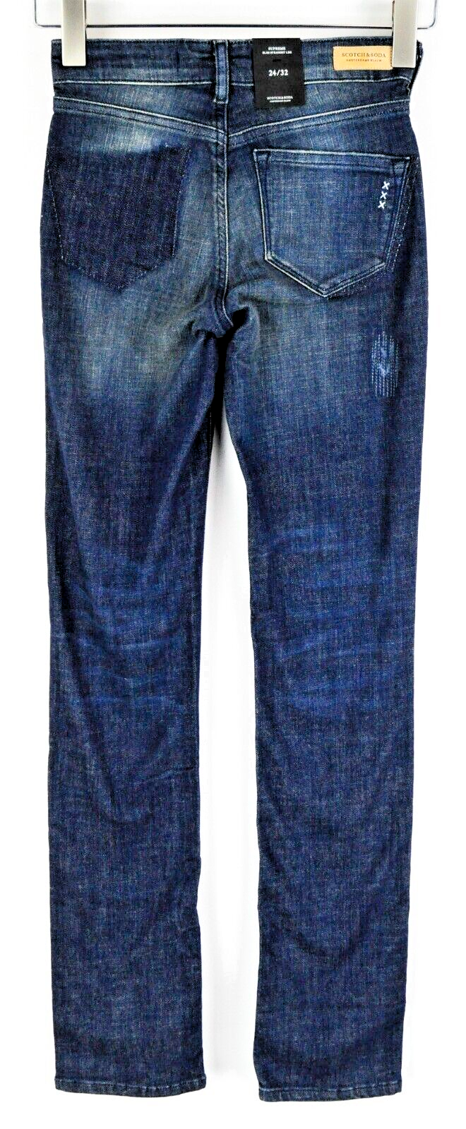SCOTCH & SODA Women Jeans W24/L32 Slim Stretch Supreme Washed Blue