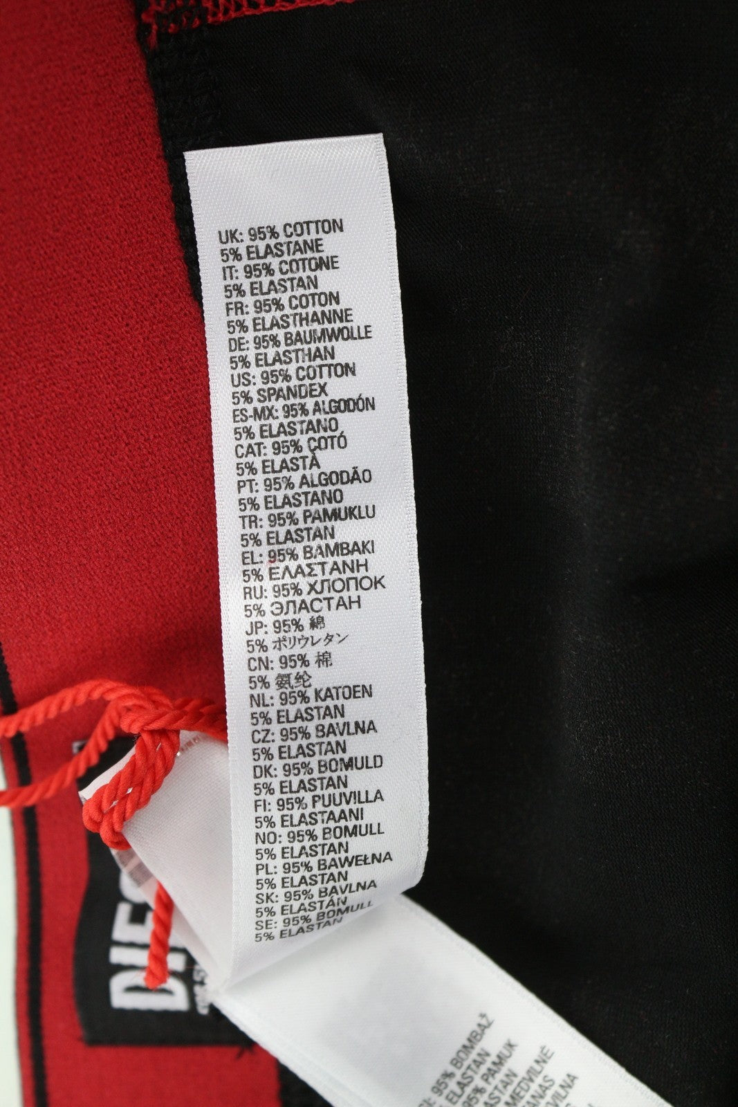 DIESEL Umbx-Damien-H Men Underwear M Trunks Boxers Elasticated Waistband Dark