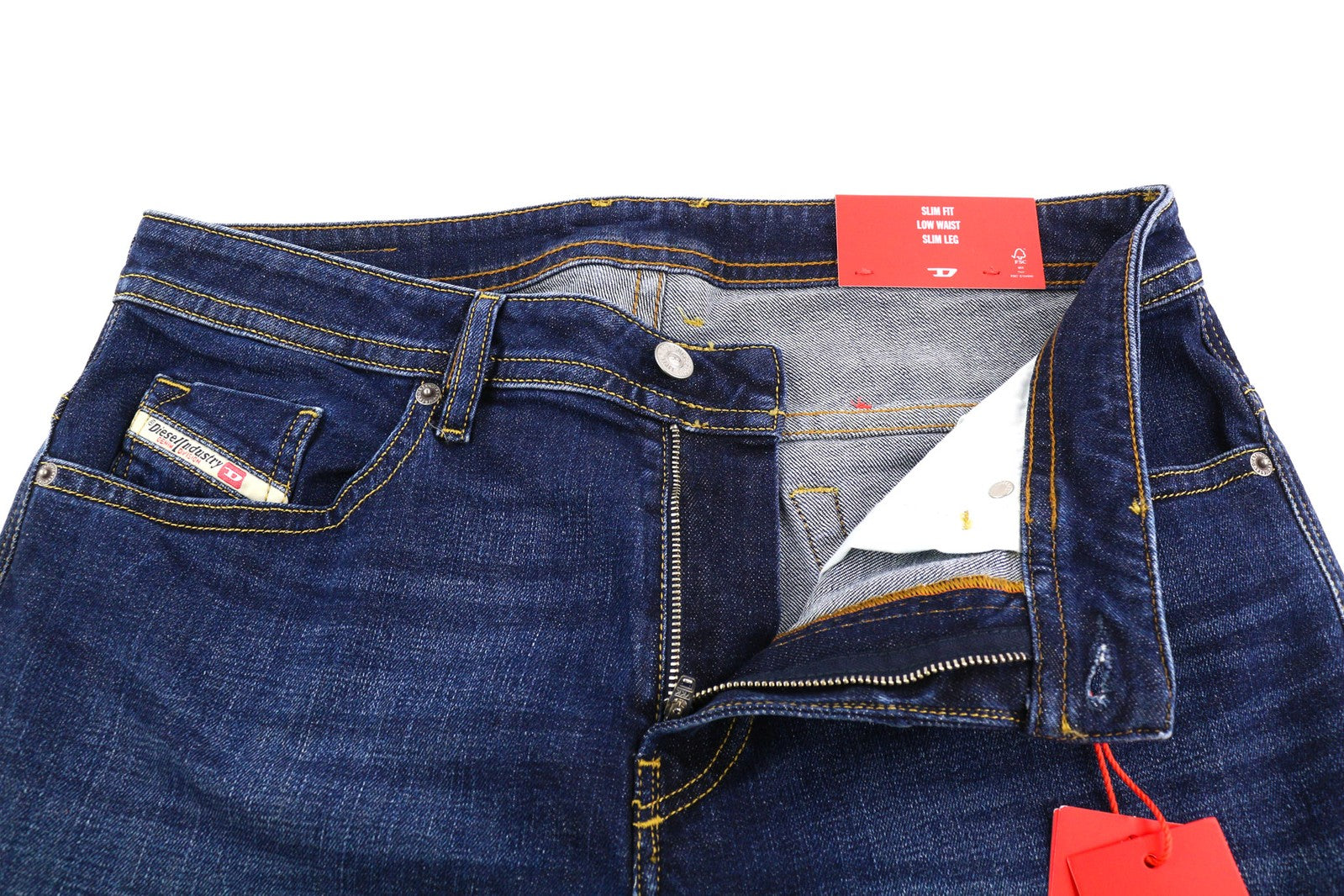 DIESEL Thommer-X R9B90 Men Jeans W33/L34 Slim Low Waist RRP€160 Blue