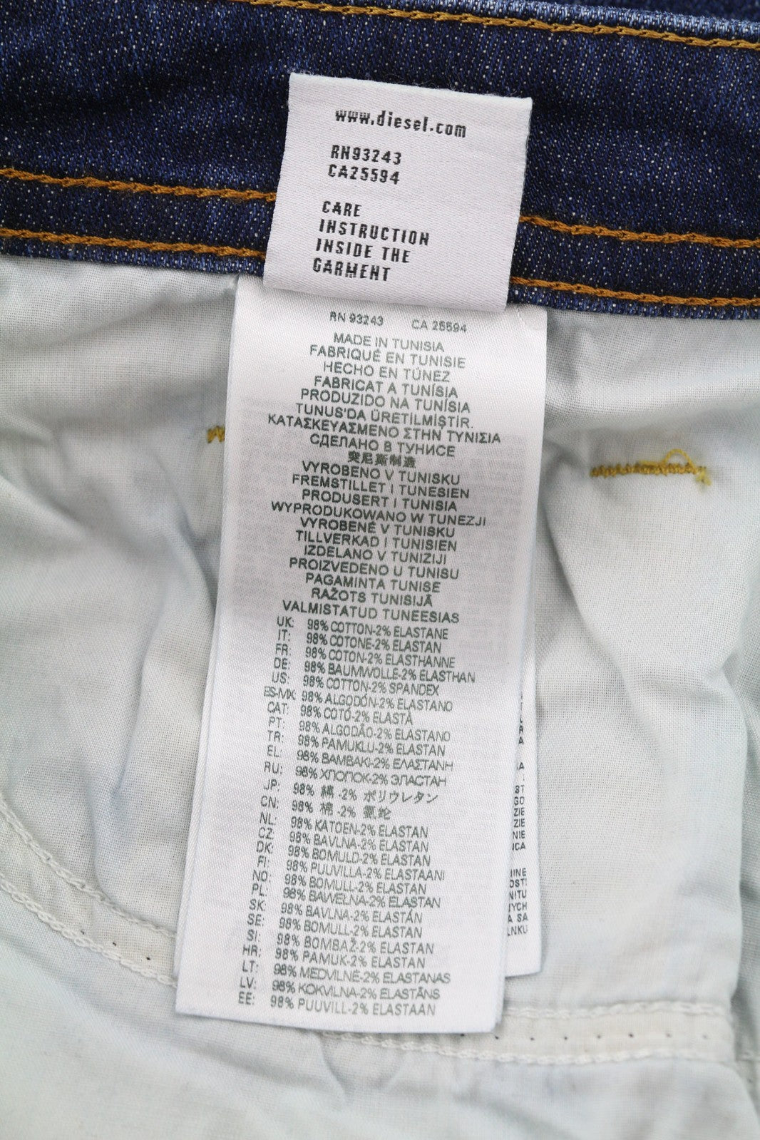 DIESEL Thommer-X R9B90 Men Jeans W33/L34 Slim Low Waist RRP€160 Blue