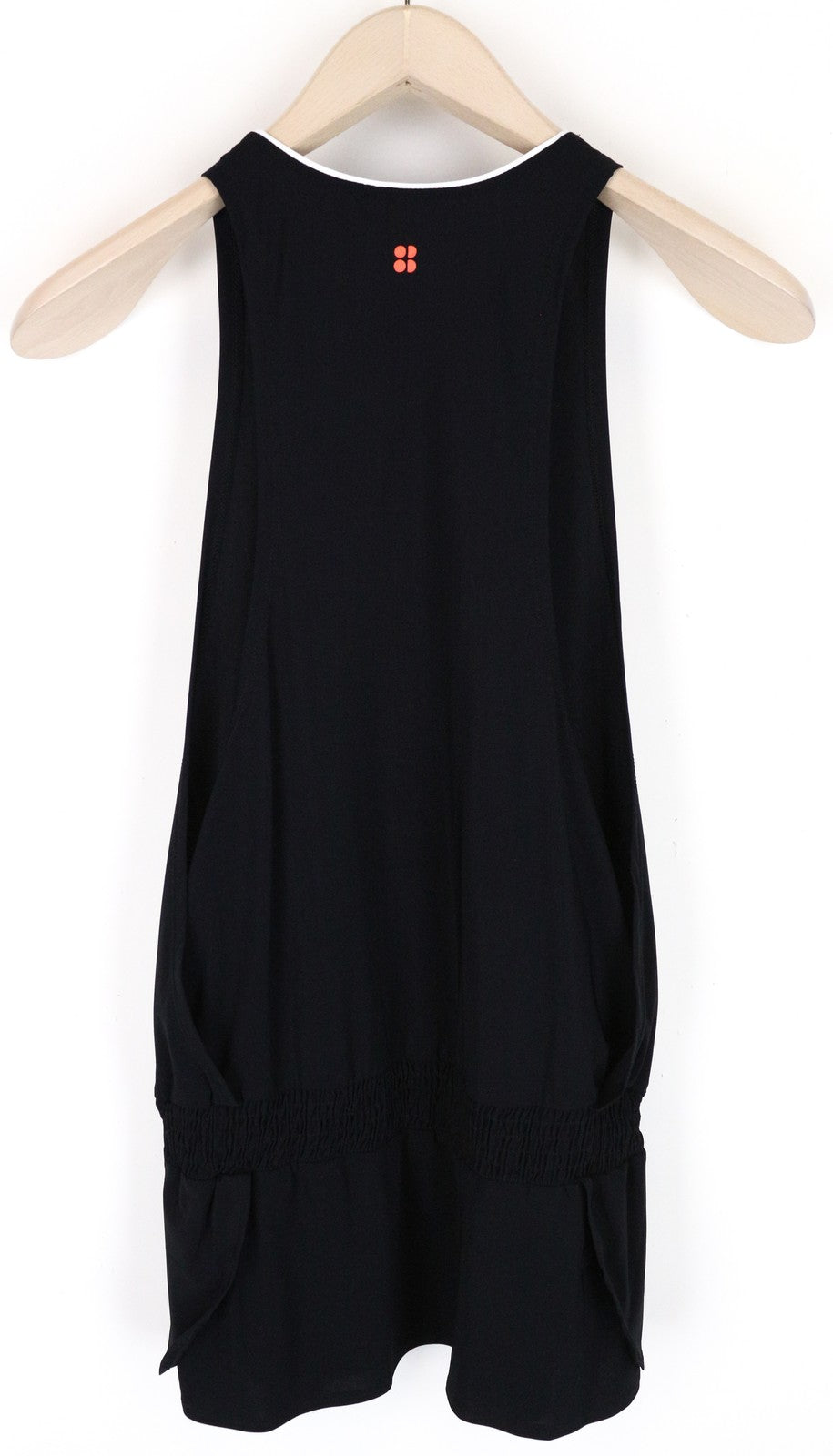 SWEATY BETTY Women's Sleeveless Dress XS Black Sport Round Neck Elastic Waist