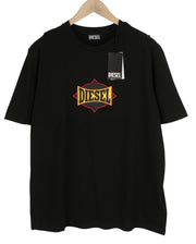 DIESEL T-Just-C13 Men T-Shirt 2XL Black Short Sleeve Crew Neck Cotton Tricot