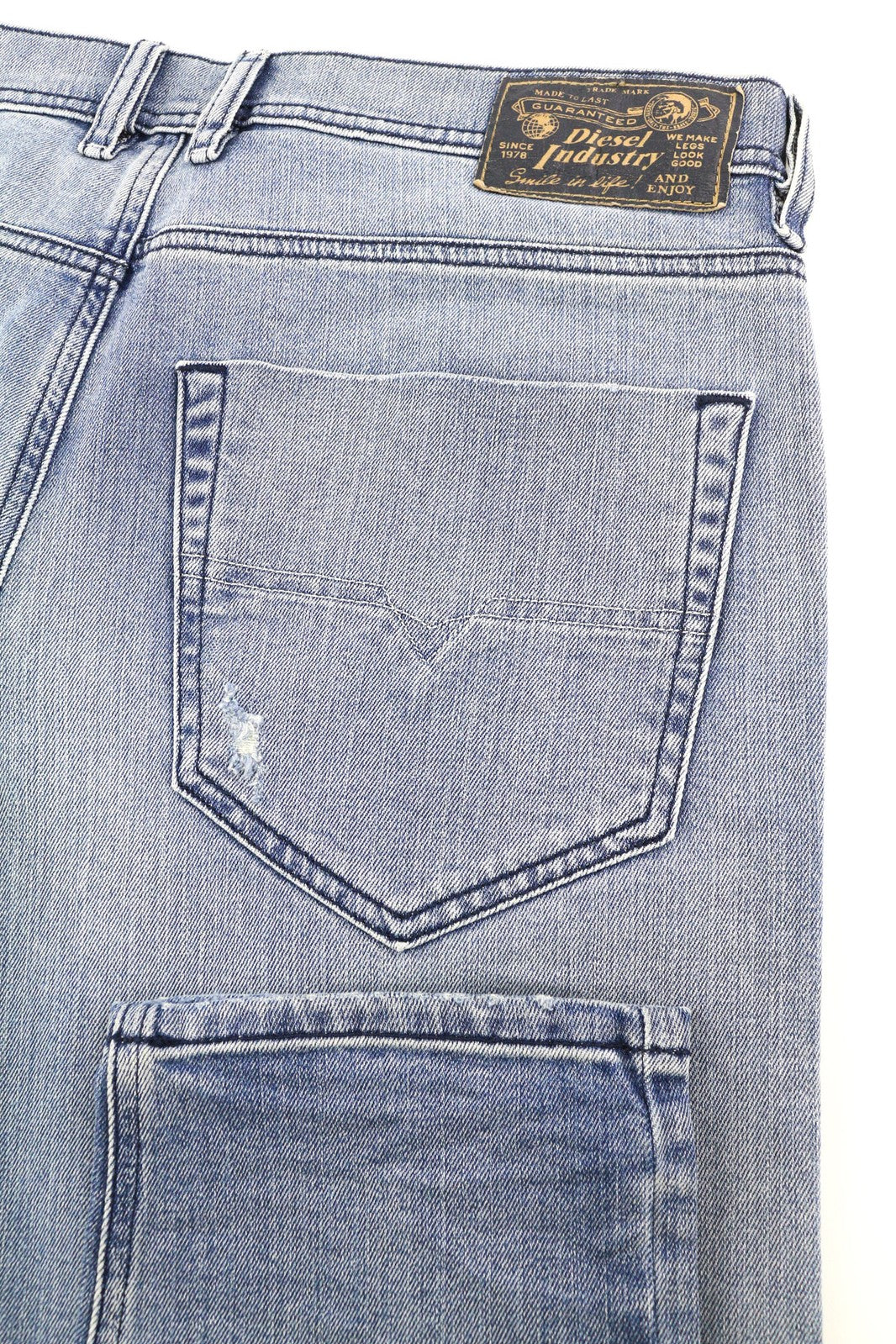 DIESEL Tepphar R25H8 Men Jeans W32/L32 Slim Carrot Fit Stretch Blue RRP€180