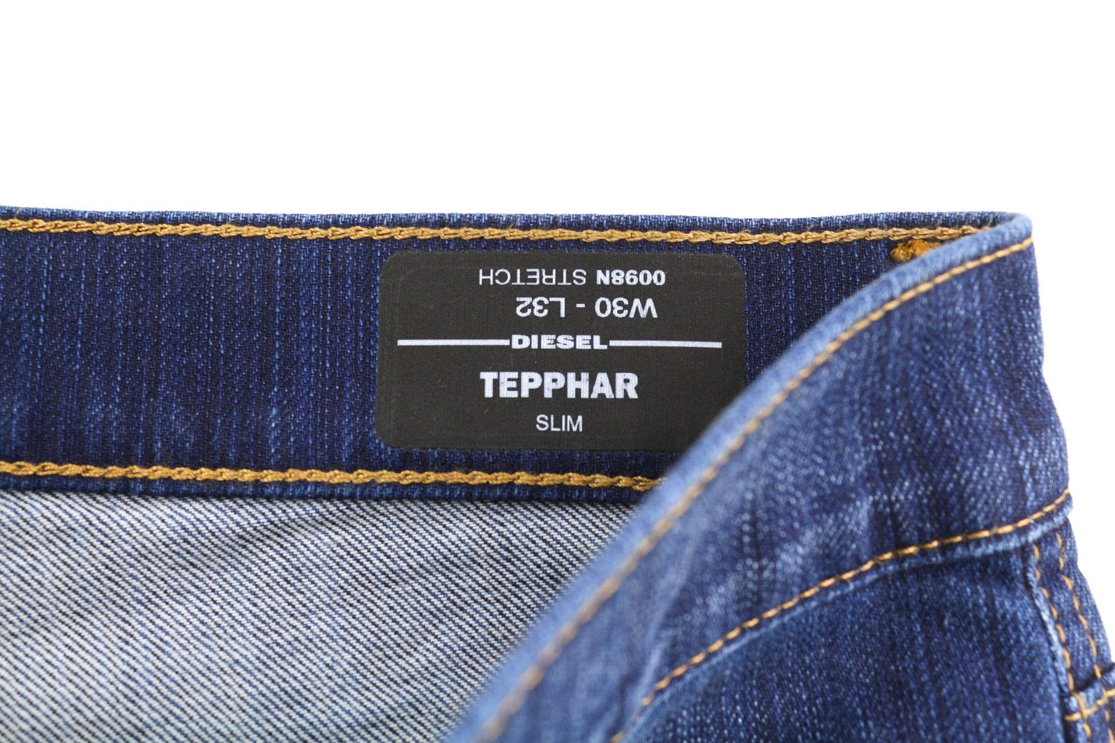 DIESEL Tepphar 0098N Men Jeans W30/L32 Slim Fit Stretch Ripped RRP200 Blue