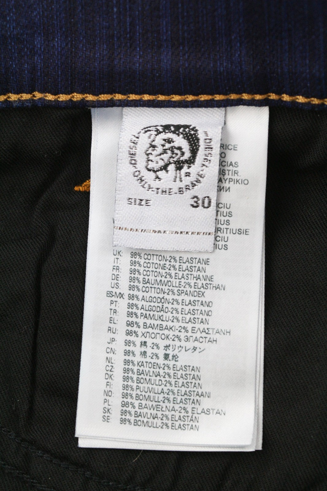 DIESEL Tepphar 0098N Men Jeans W30/L32 Slim Fit Stretch Ripped RRP200 Blue