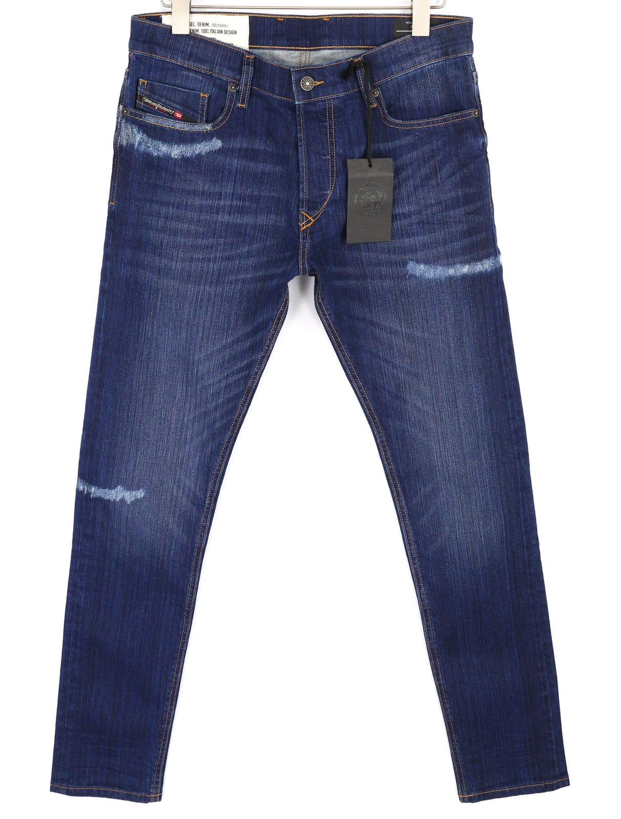DIESEL Tepphar 0098N Men Jeans W31/L32 Slim Fit Stretch Ripped RRP€200 Blue