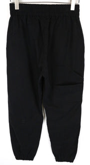 SWEATY BETTY Women's Sport Trousers S Black Solid Loose Fit Hemmed Activewear