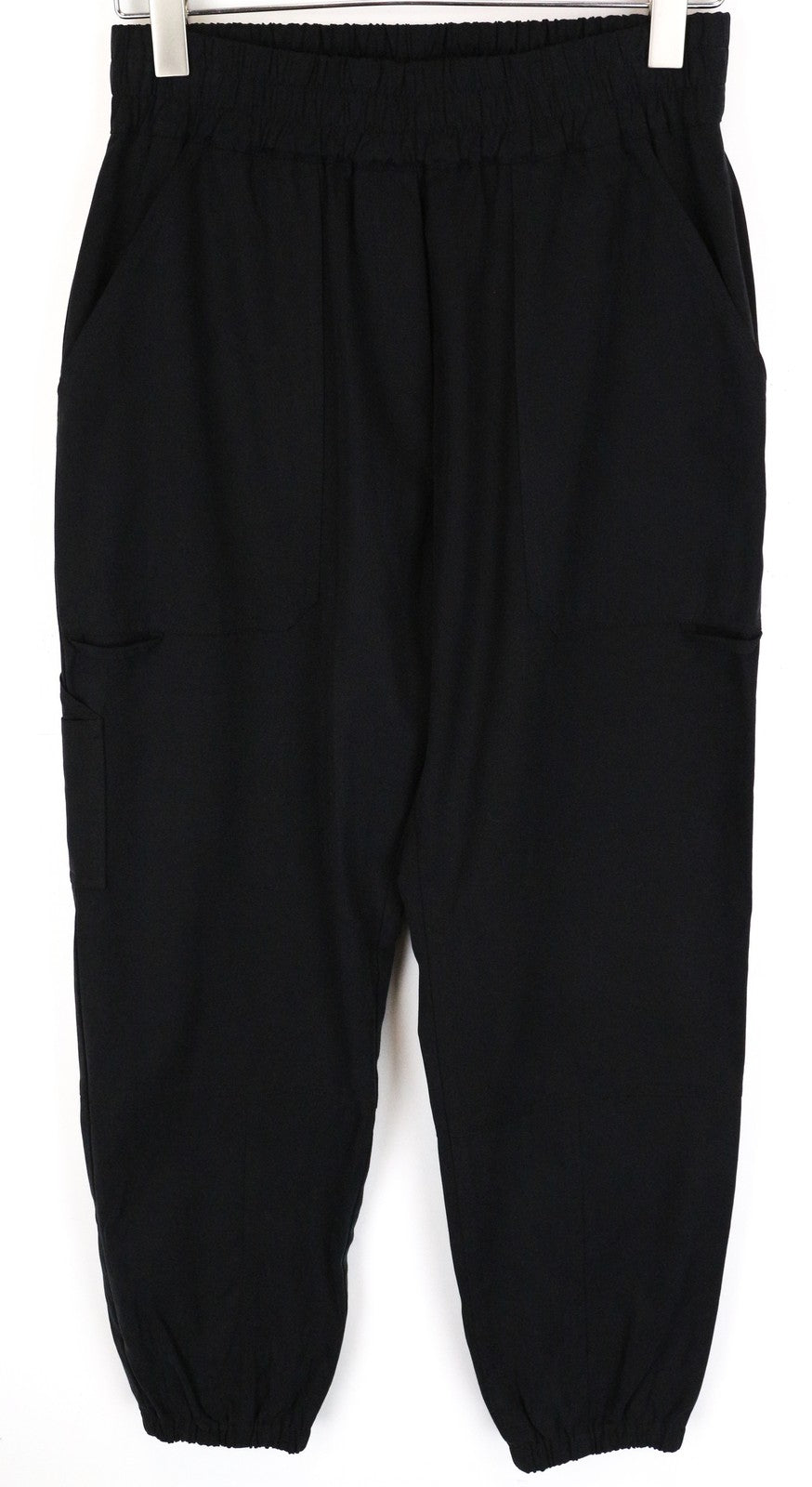 SWEATY BETTY Women's Sport Trousers S Black Solid Loose Fit Hemmed Activewear