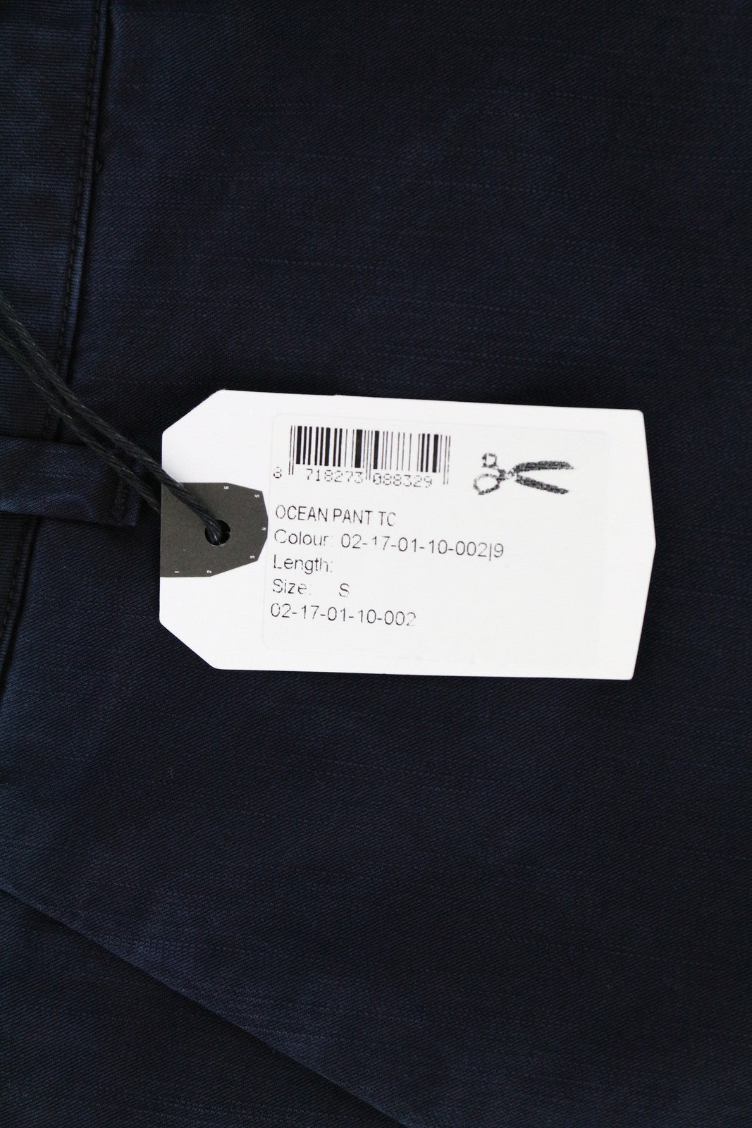 DENHAM Ocean Women's S Trousers Navy Cotton Blend Lightweight Chino Classic