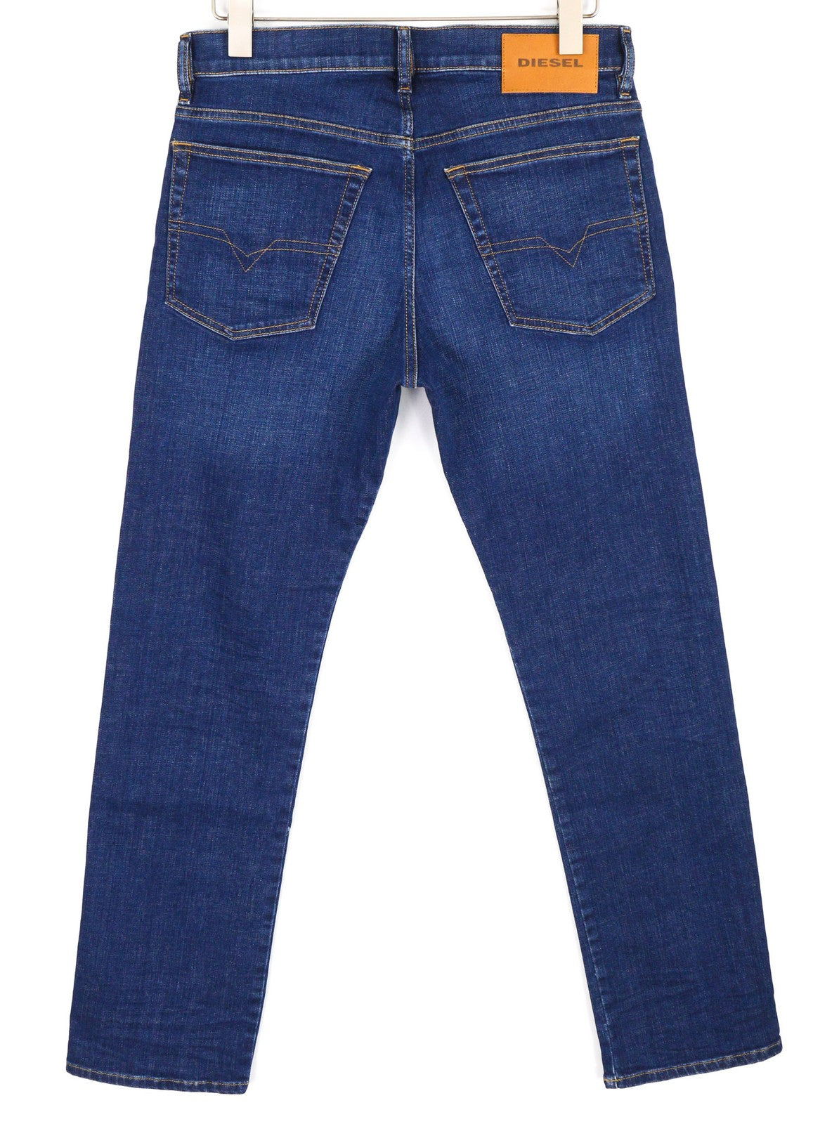 DIESEL D-Mihtry 009NN Men Jeans W30/L32 Straight Fit Stretch Washed Blue Logo