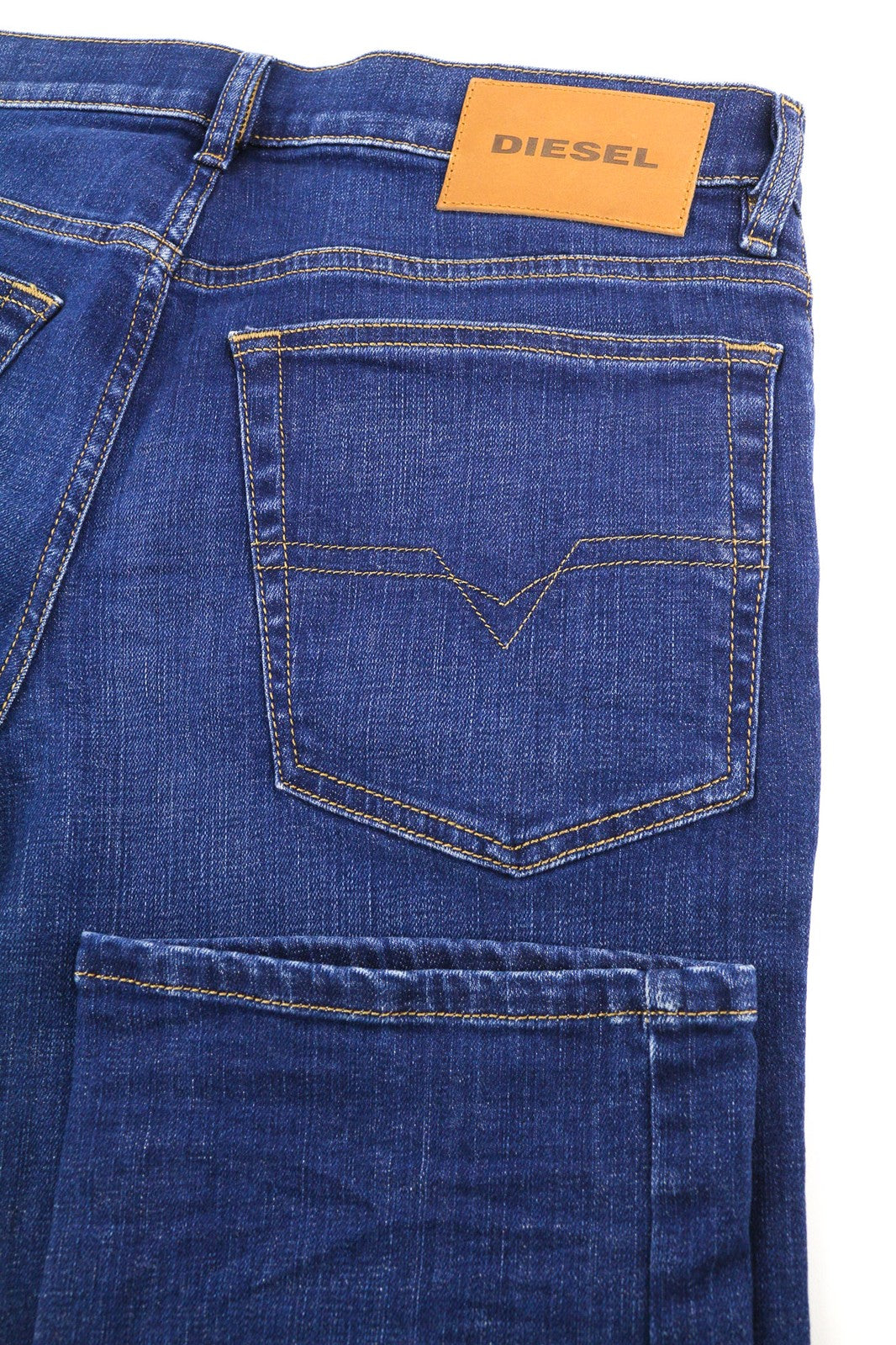 DIESEL D-Mihtry 009NN Men Jeans W30/L32 Straight Fit Stretch Washed Blue Logo