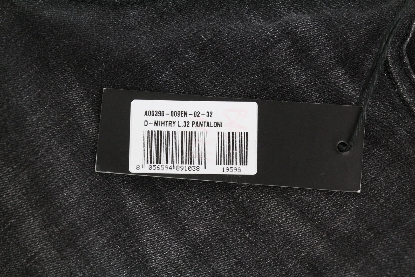 DIESEL D-Mihtry 009EN Men Jeans W32/L32 Straight Fit Stretch Buttoned Washed