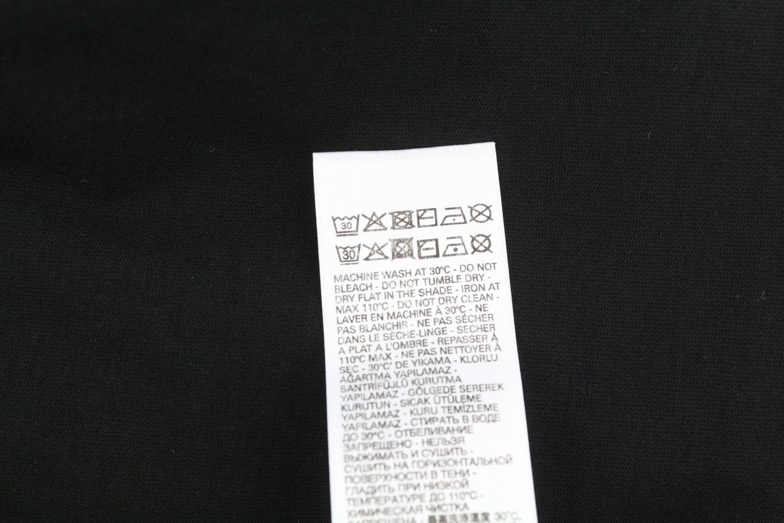 DIESEL T-Diegos-B7 Men T-Shirt L Black Short Sleeved Crew Collar  Tricot