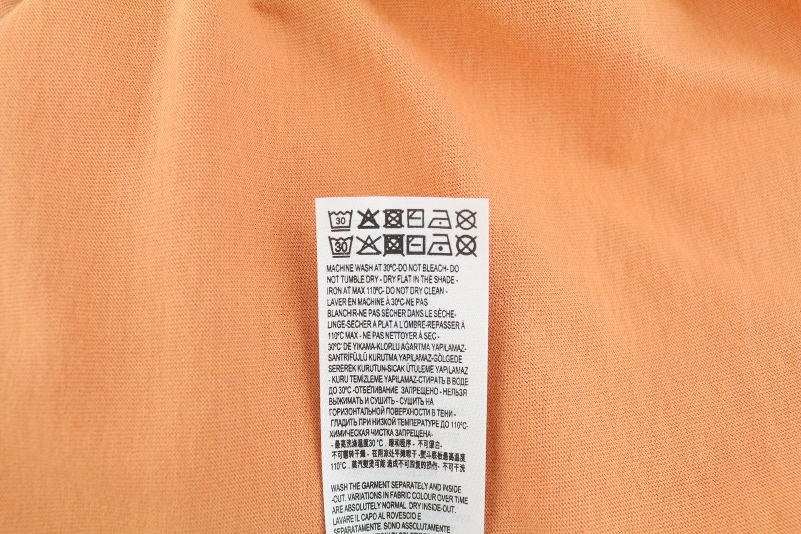 DIESEL T-Diegor-Ind Men T-Shirt XL Orange Short Sleeved Crew Collar Logo Tricot