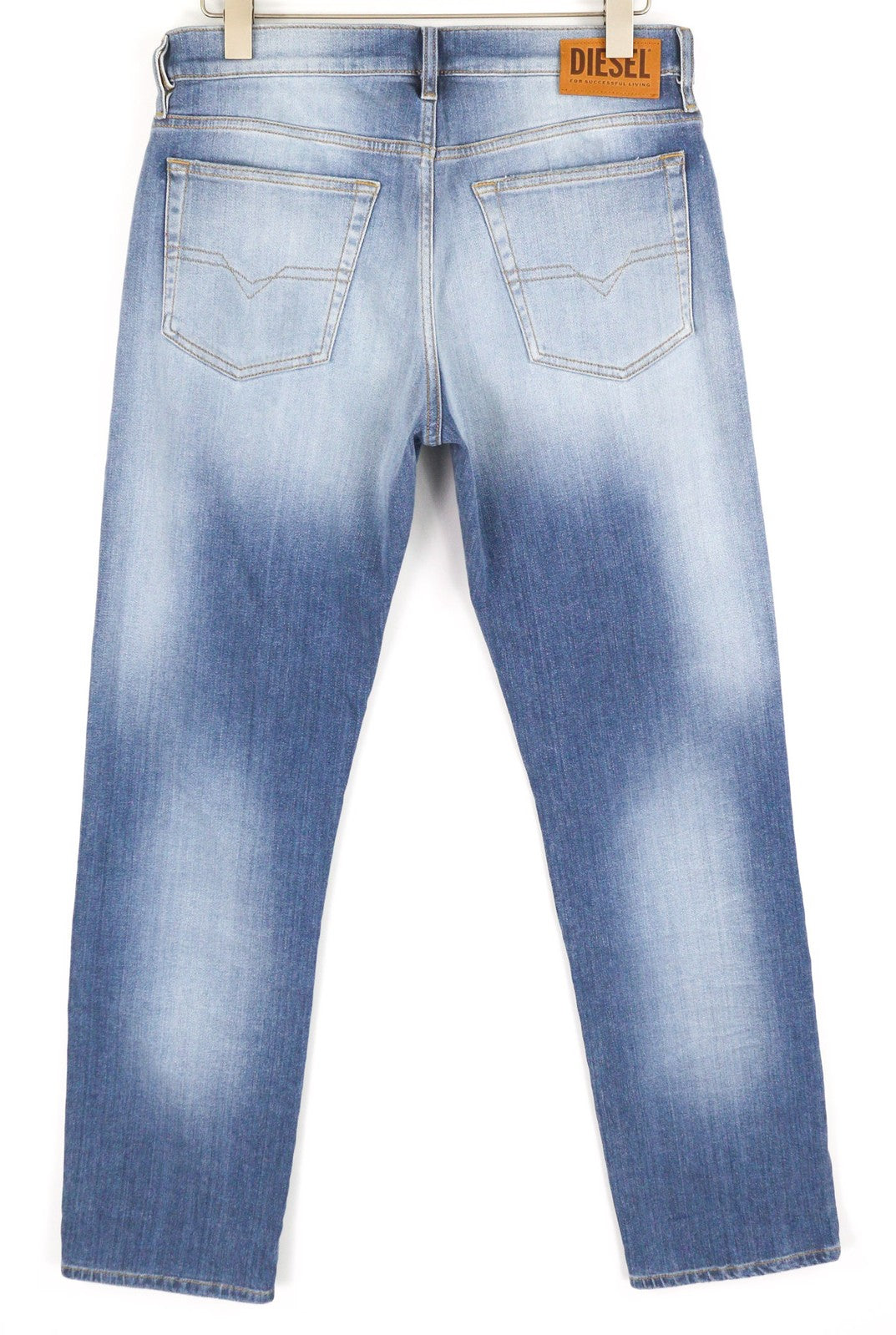 DIESEL D-Mihtry 009NF Men Jeans W30/L32 Straight Fit Stretch Buttoned Washed