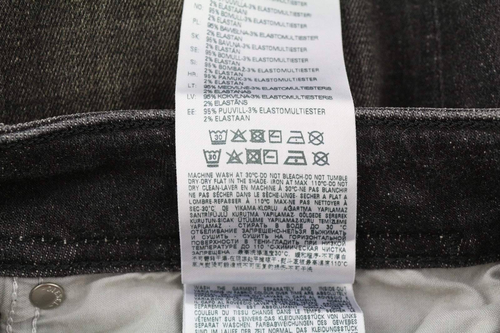 DIESEL 1979 Sleenker 09D88 Men Jeans W30/L30 Skinny Fit Low Waist Skinny RRP€225