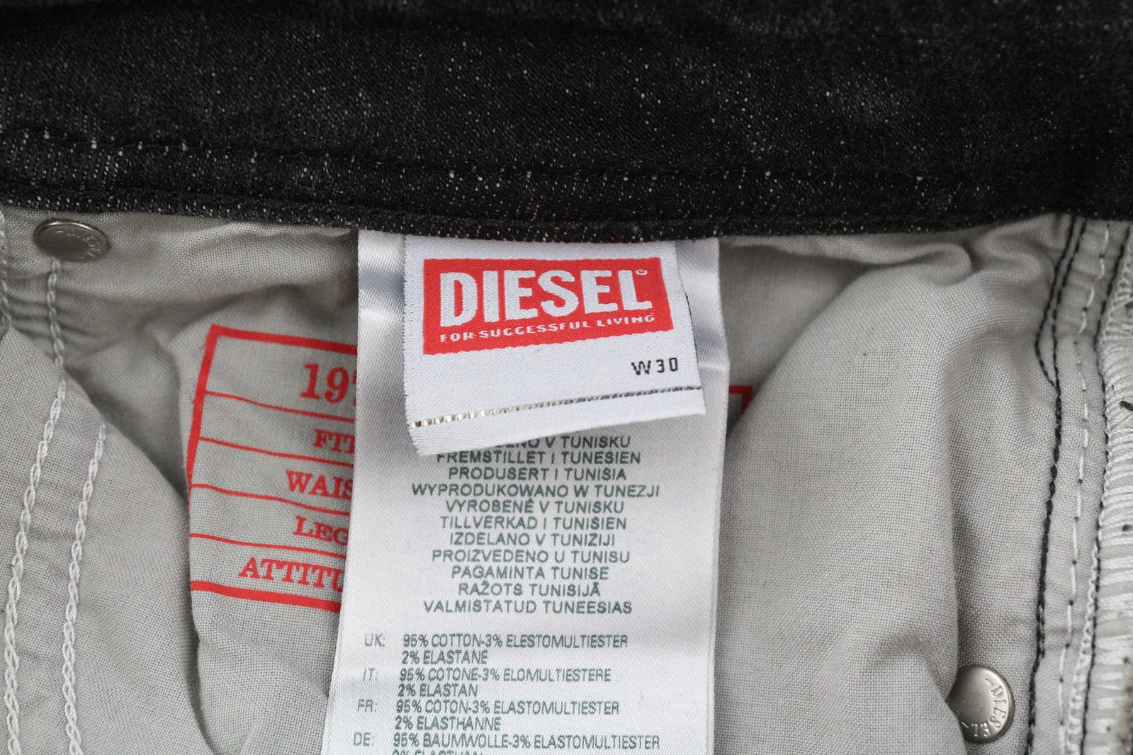 DIESEL 1979 Sleenker 09D88 Men Jeans W30/L30 Skinny Fit Low Waist Skinny RRP€225