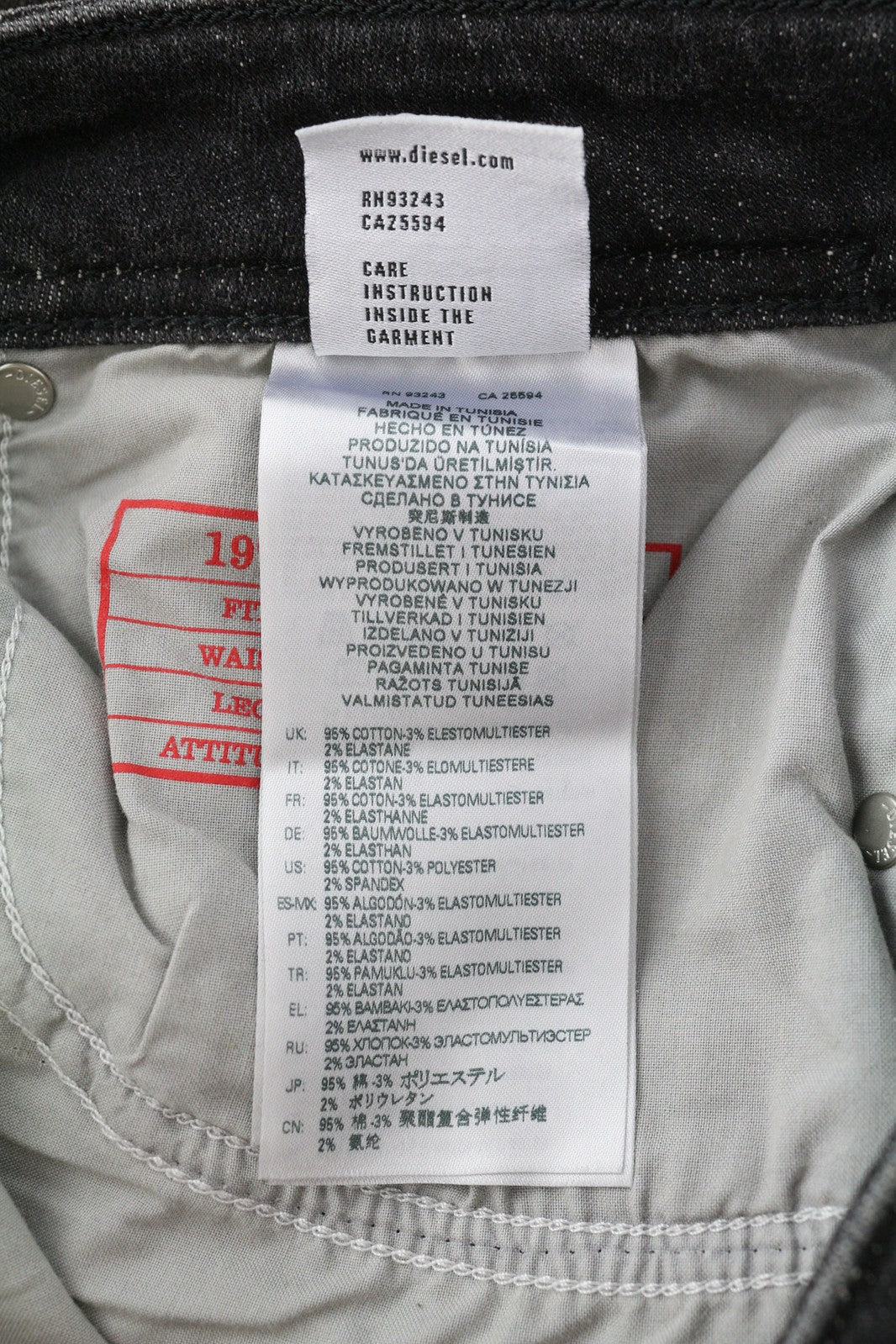 DIESEL 1979 Sleenker 09D88 Men Jeans W30/L30 Skinny Fit Low Waist Skinny RRP€225