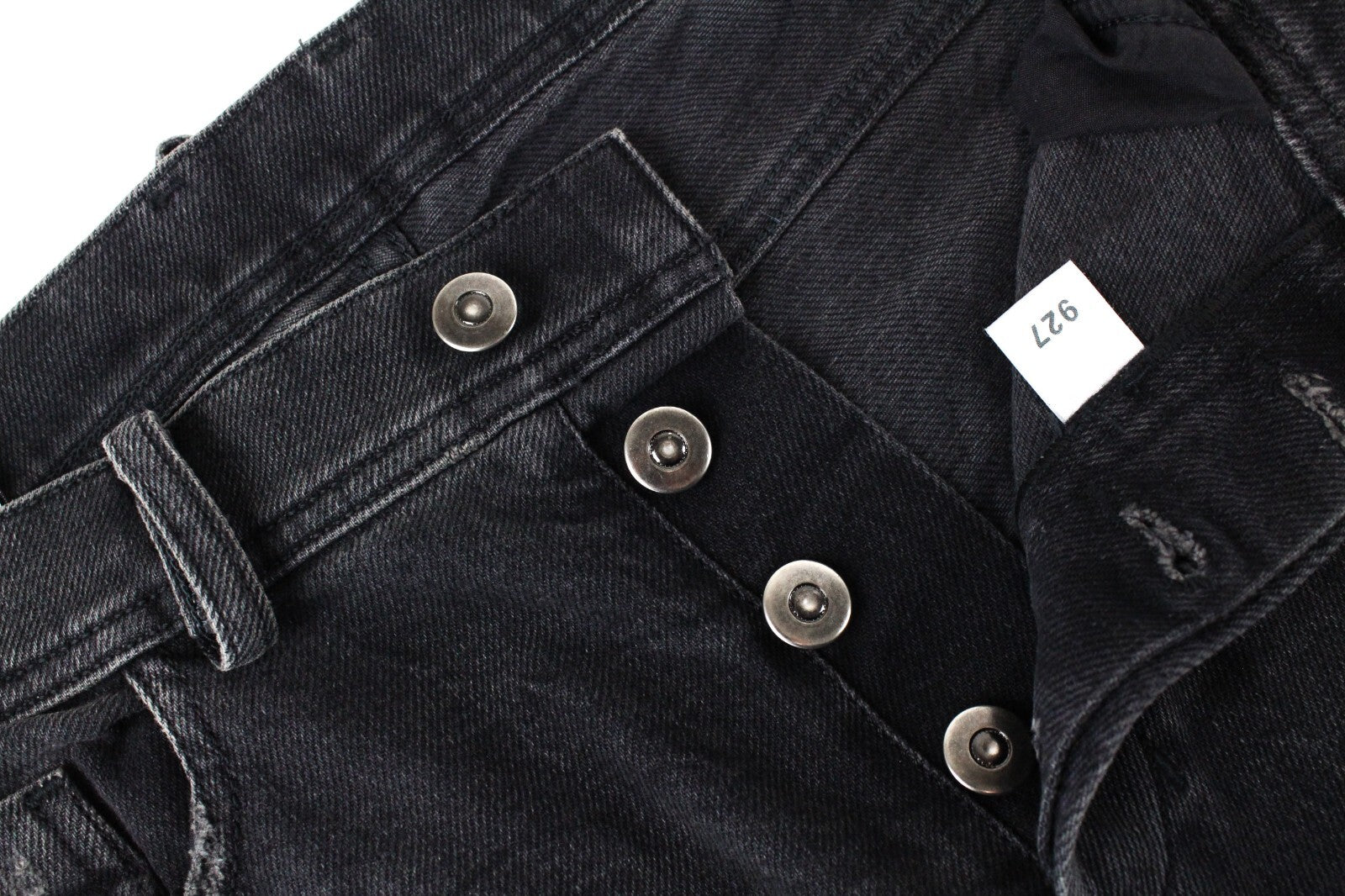 DIESEL Tepphar 085AJ vyriški džinsai W32/L34 Slim Skinny pilki tamprūs medvilniniai plėšyti džinsai 