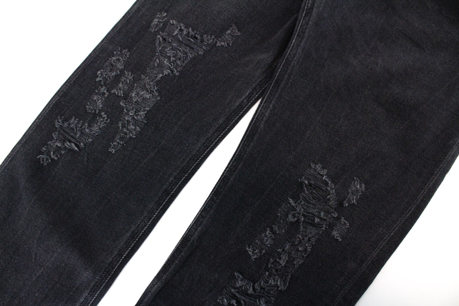 DIESEL Tepphar 085AJ vyriški džinsai W32/L34 Slim Skinny pilki tamprūs medvilniniai plėšyti džinsai 