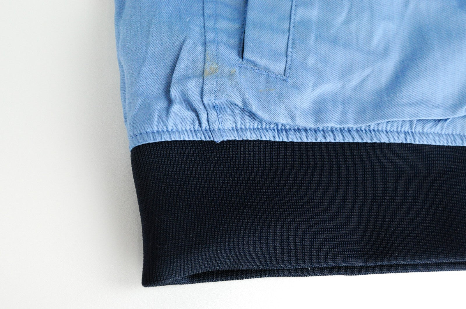 SCOTCH & SODA Men Jacket XL Linen Cotton Bomber Palm Print Light Blue