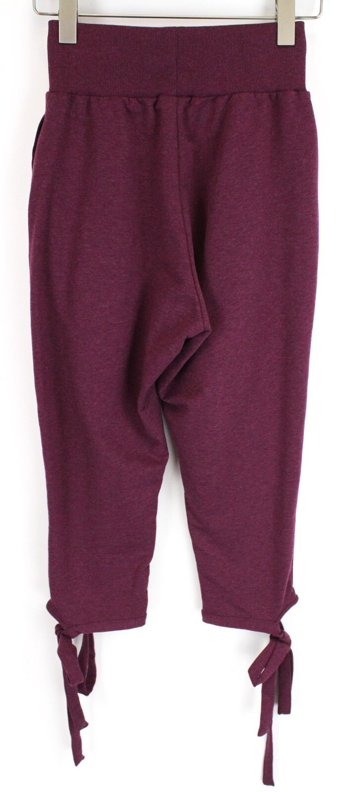 GYMSHARK Ark Women Sport Trousers S Purple High Waist Logo Activewear Capri