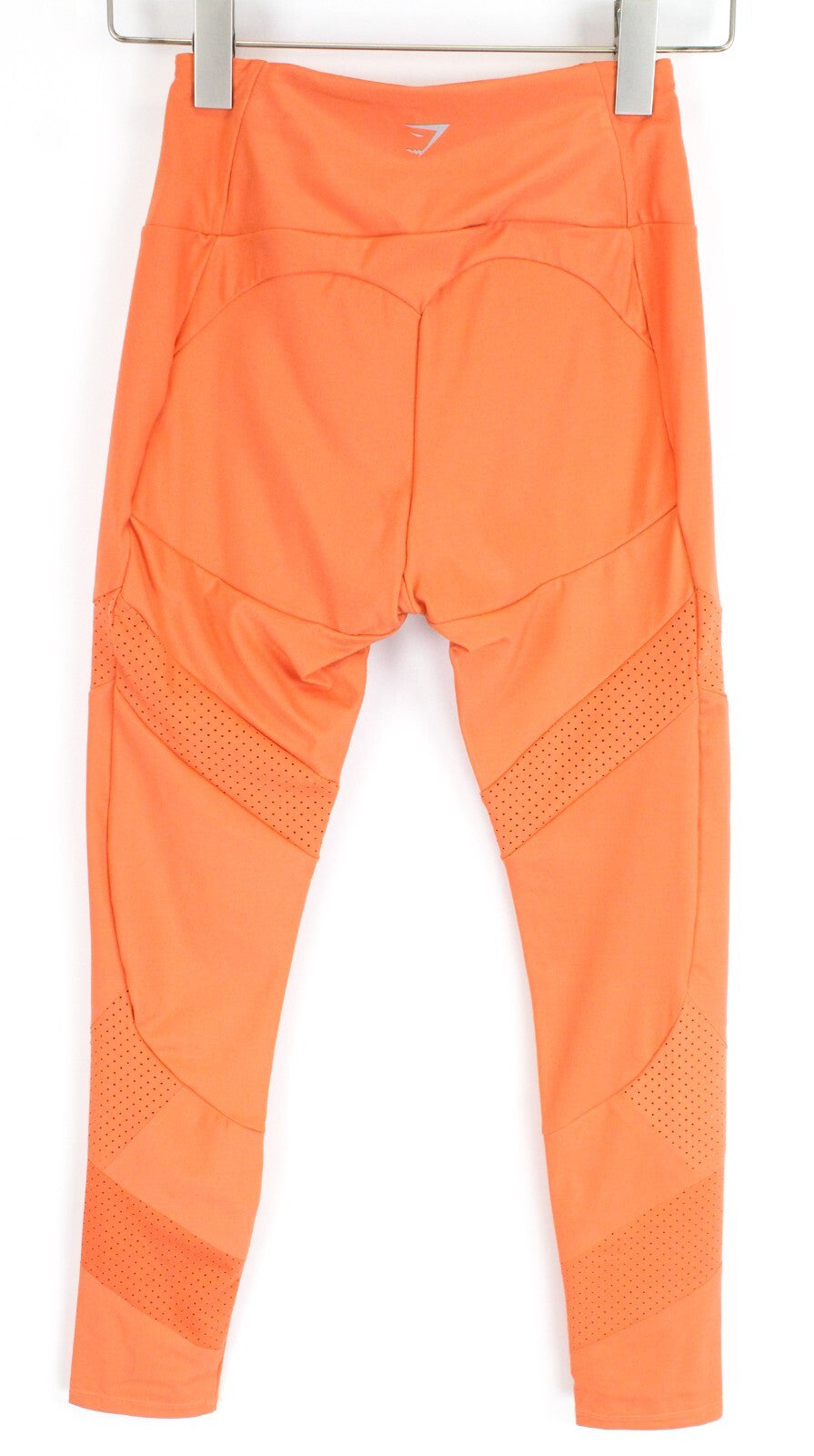 GYMSHARK Pro Perform Women Leggings S Orange Stretch Logo Activewear