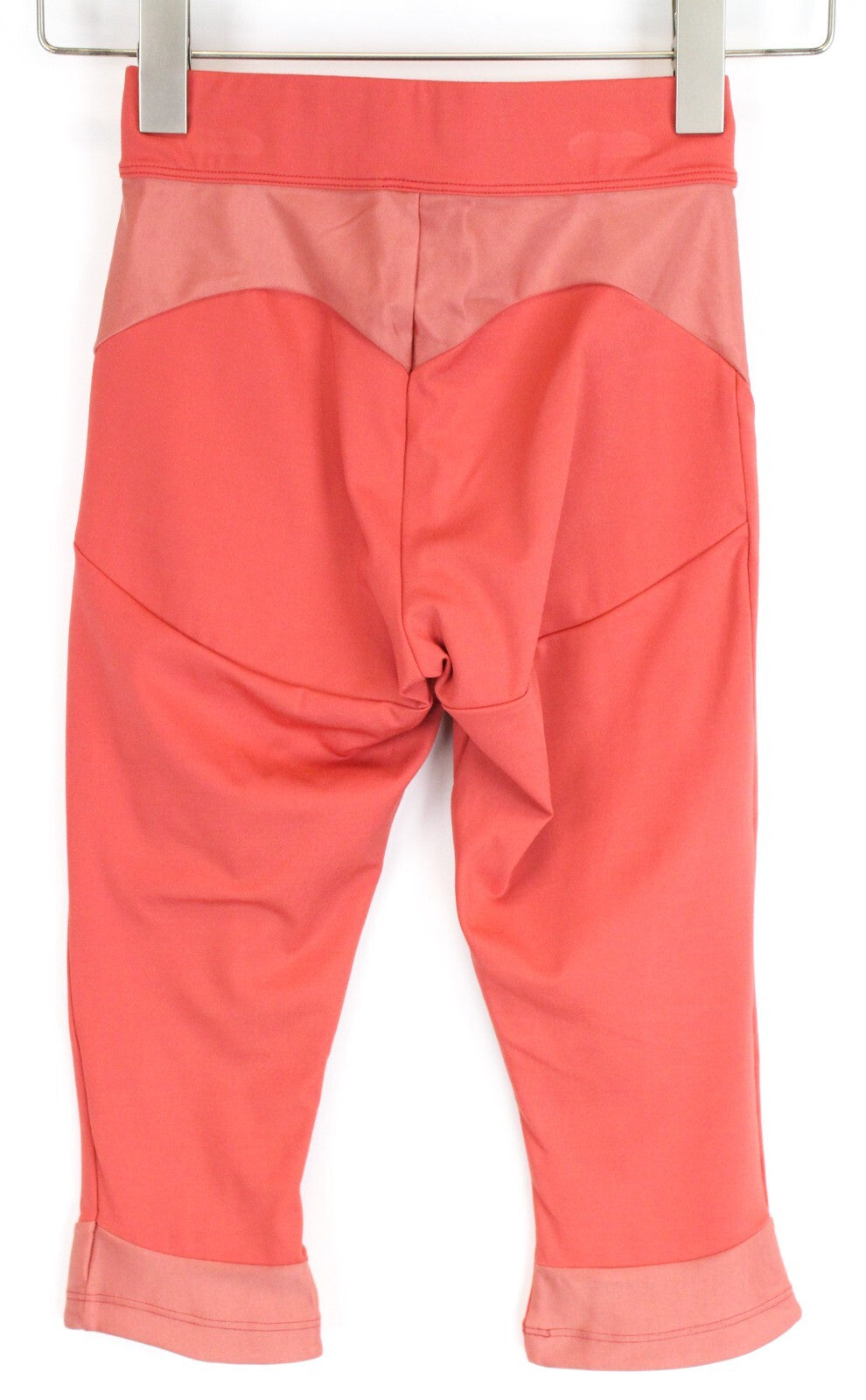 GYMSHARK Turbo Women Leggings XS Orange Stretch Logo Capri Activewear