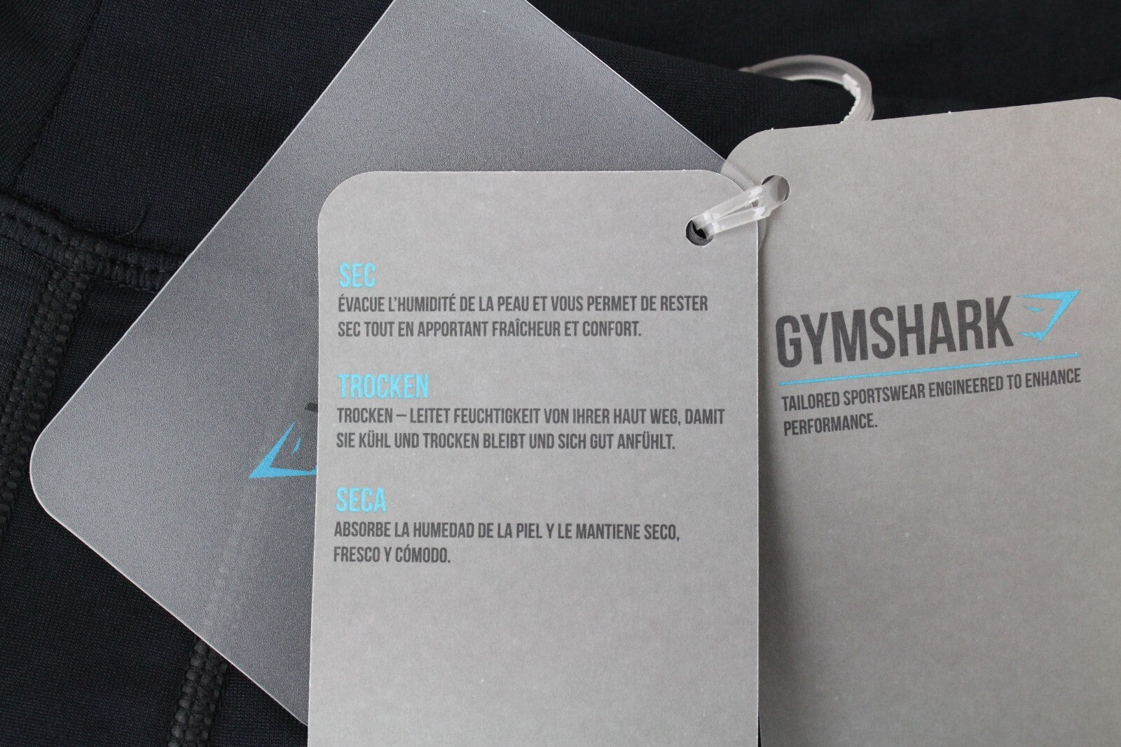 GYMSHARK Winter Running Women Leggings S Black Stretch Logo Activewear