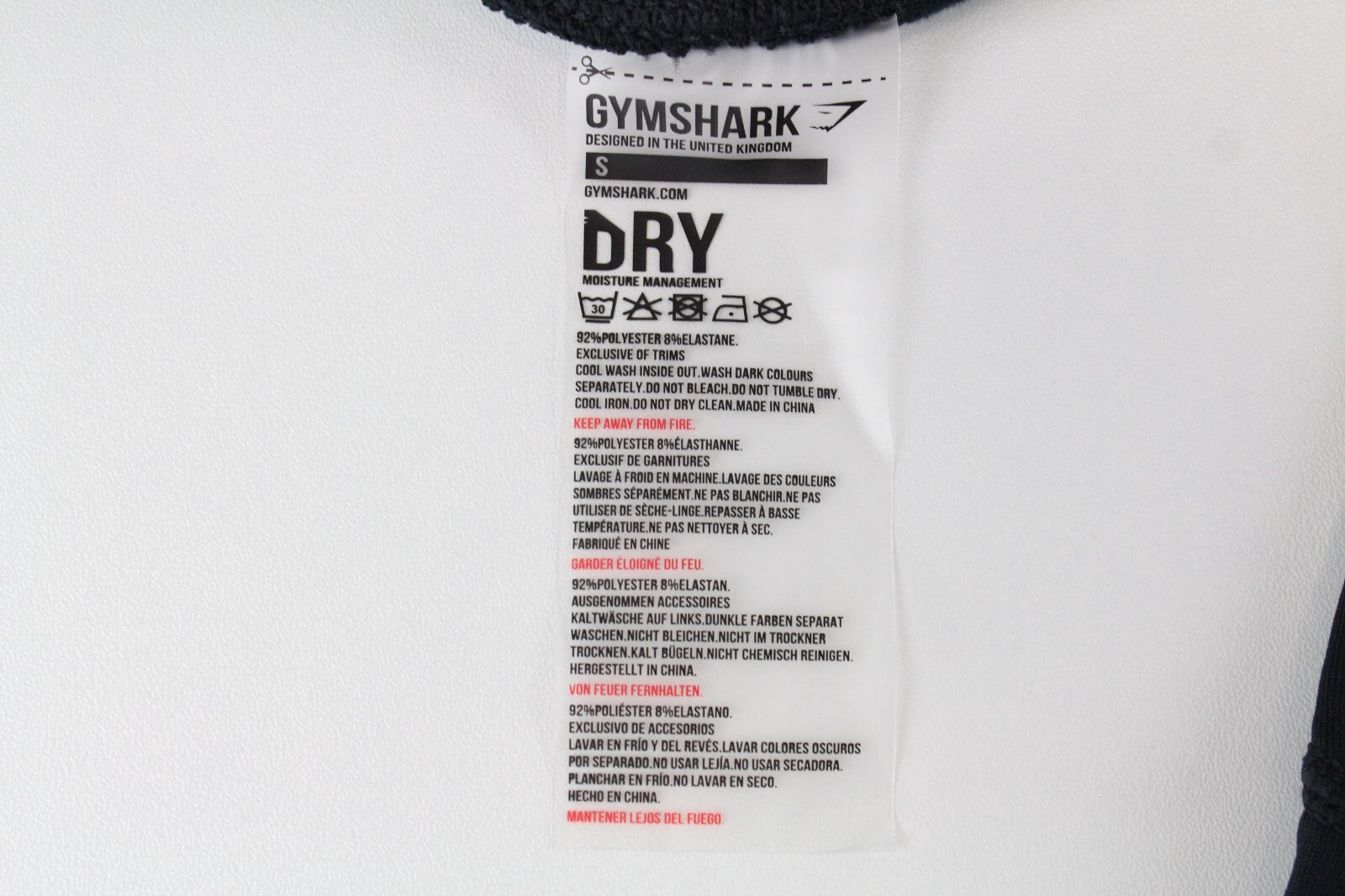 GYMSHARK Winter Running Women Leggings S Black Stretch Logo Activewear