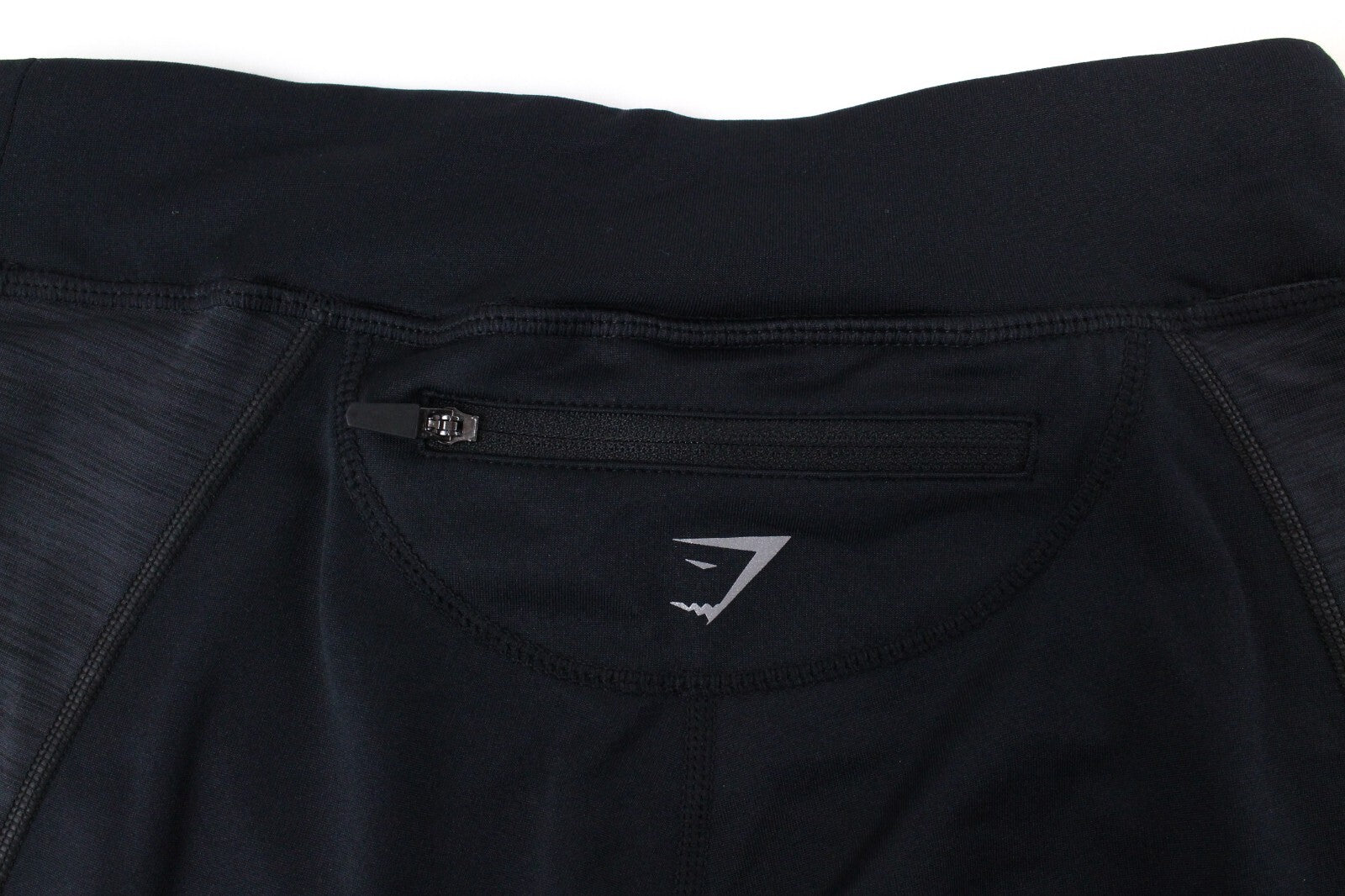 GYMSHARK Winter Running Women Leggings S Black Stretch Logo Activewear