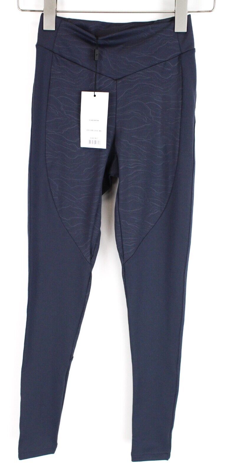 GYMSHARK Lustre Women Leggings S Blue Patterned Stretch Sportswear Activewear