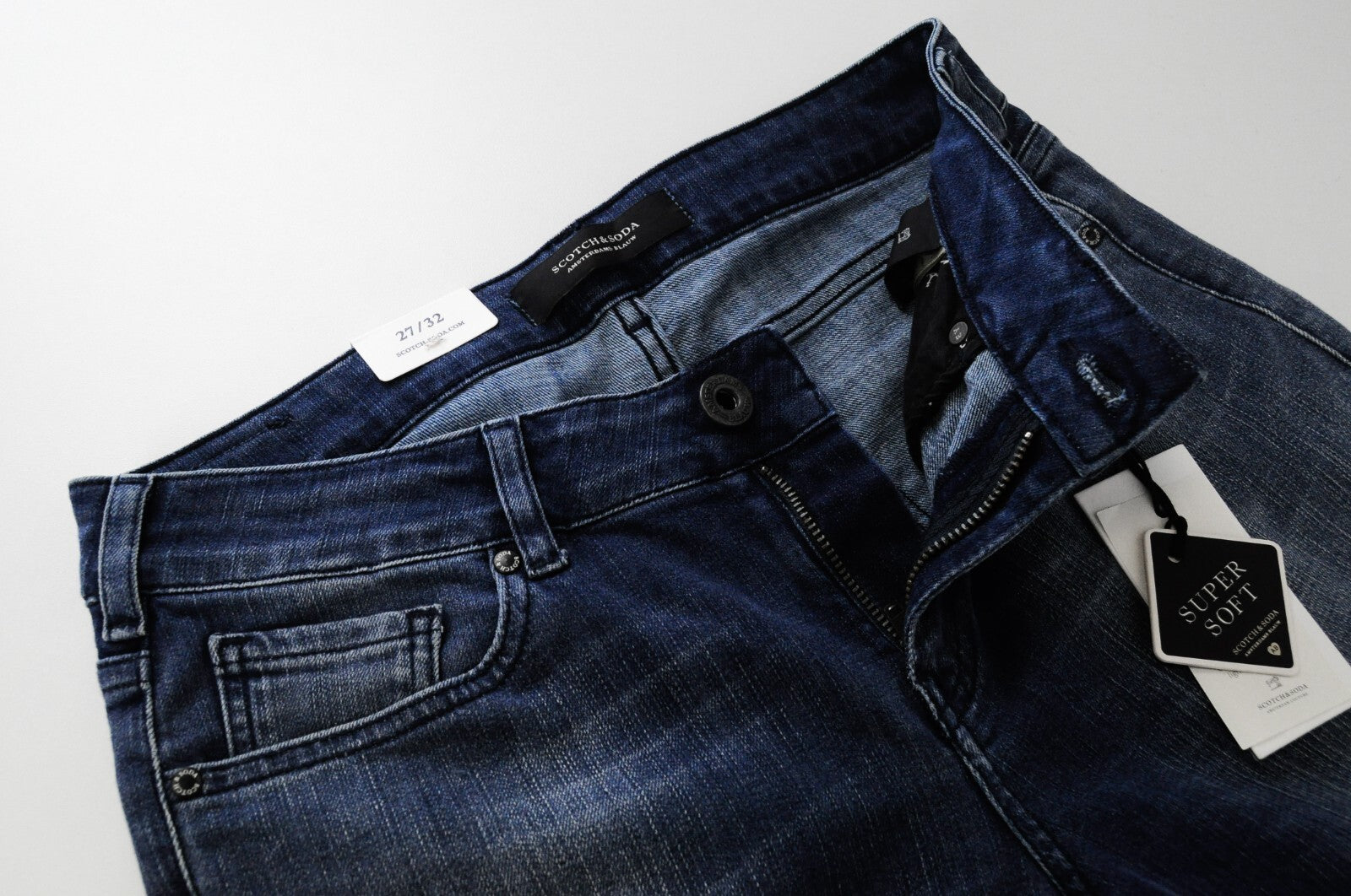 SCOTCH & SODA La Bohemienne Women Jeans W27/L32 Skinny Blue Cotton Stretch