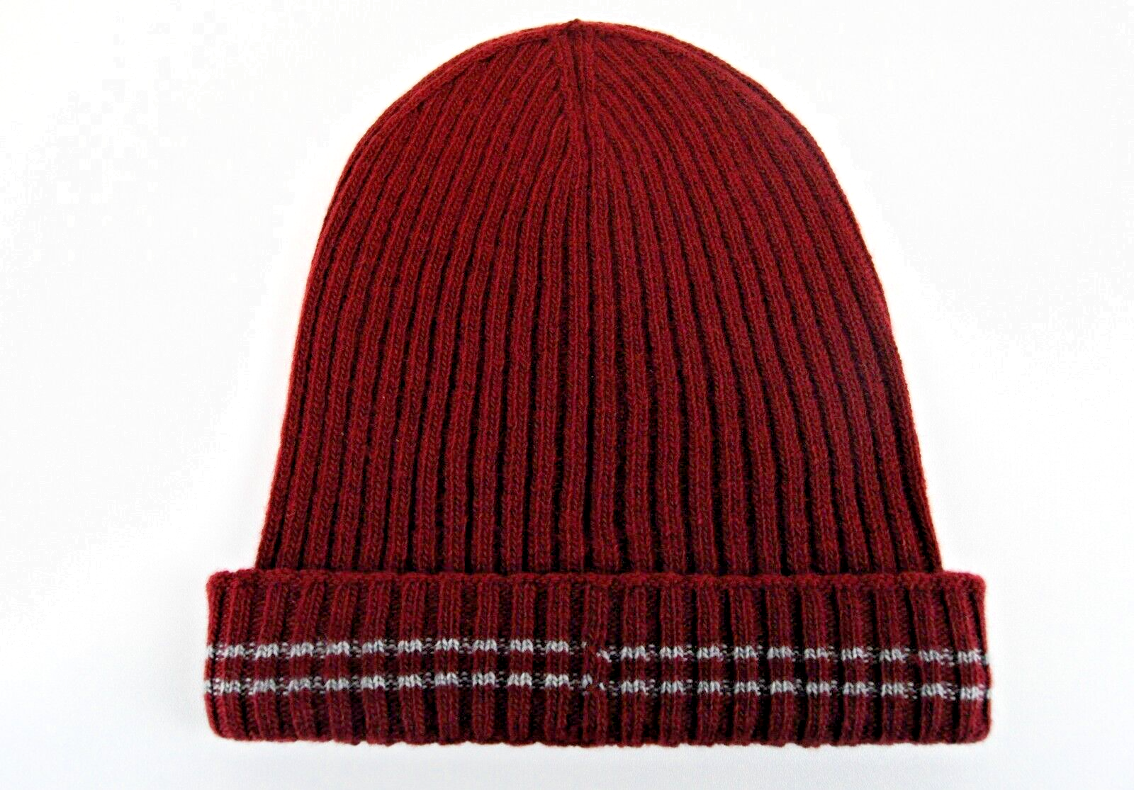 HARMONT & BLAINE Men Hat OS Red Wool Knitted Logo Unisex Casual Beanie