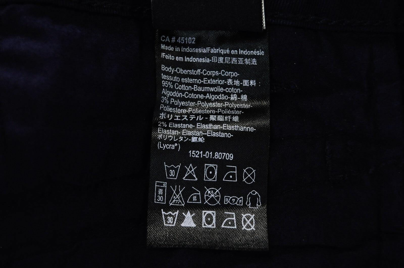 MAISON SCOTCH Women Trousers W27 Skinny Fit Navy Cotton Star Stretch Side