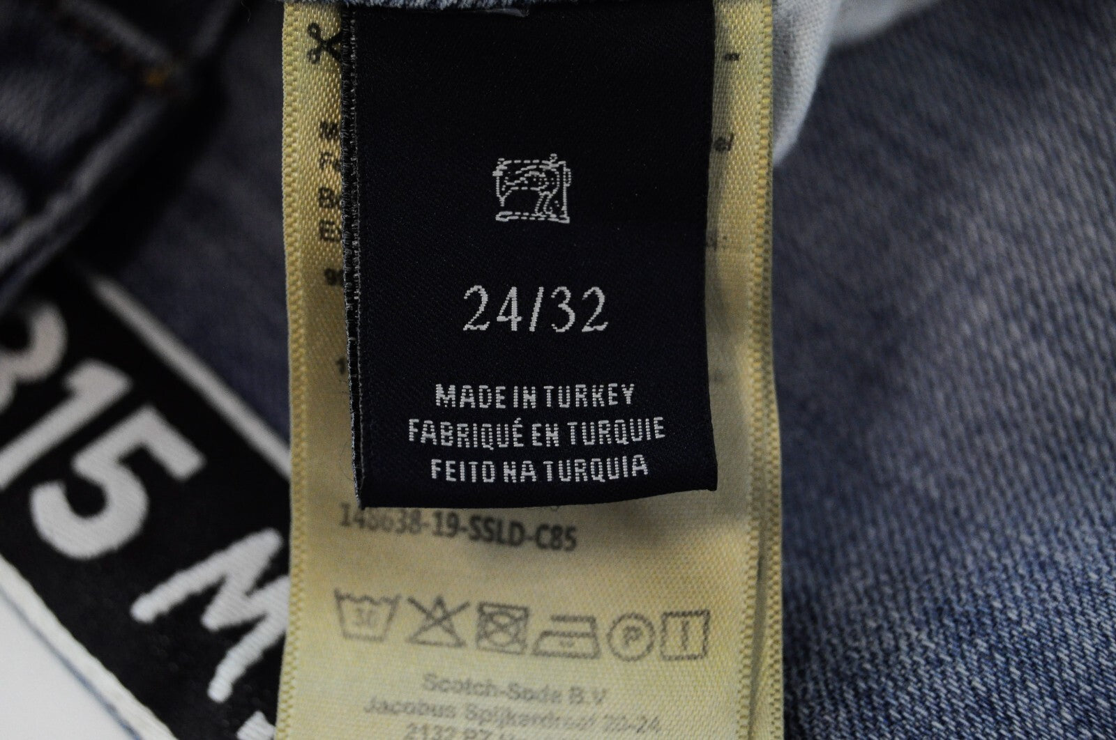 SCOTCH & SODA Ams Blauw Women Jeans W24/L32 Slim Fit Cotton Stretch Blue