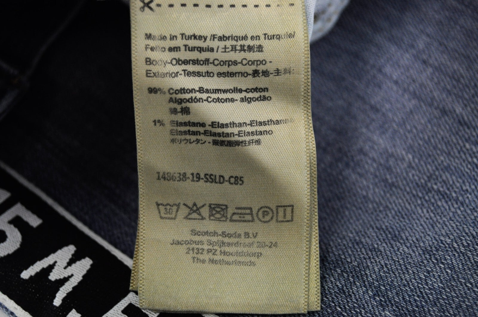 SCOTCH & SODA Ams Blauw Women Jeans W24/L32 Slim Fit Cotton Stretch Blue