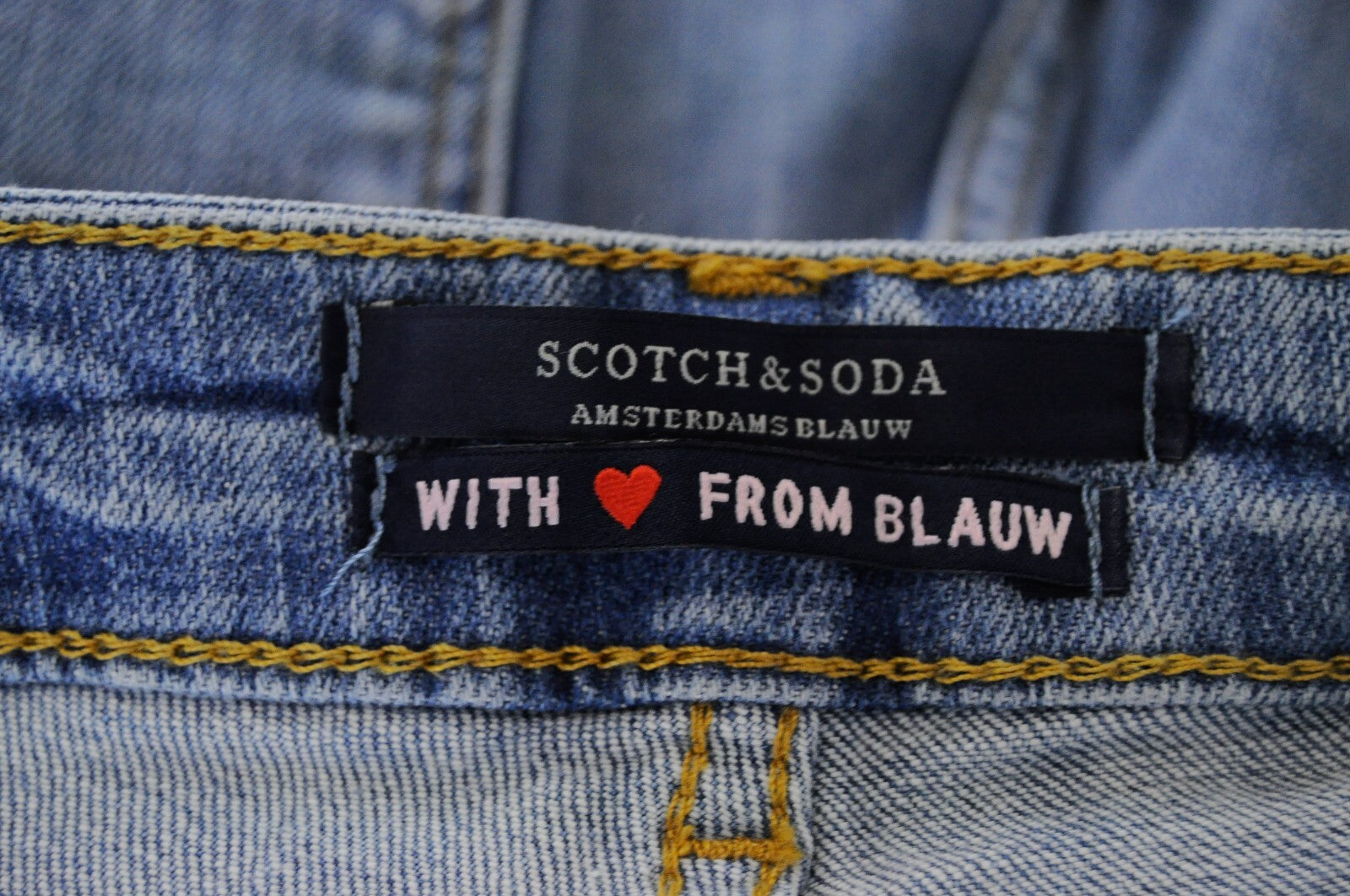 SCOTCH & SODA Ams Blauw Women Jeans W24/L32 Slim Fit Cotton Stretch Blue