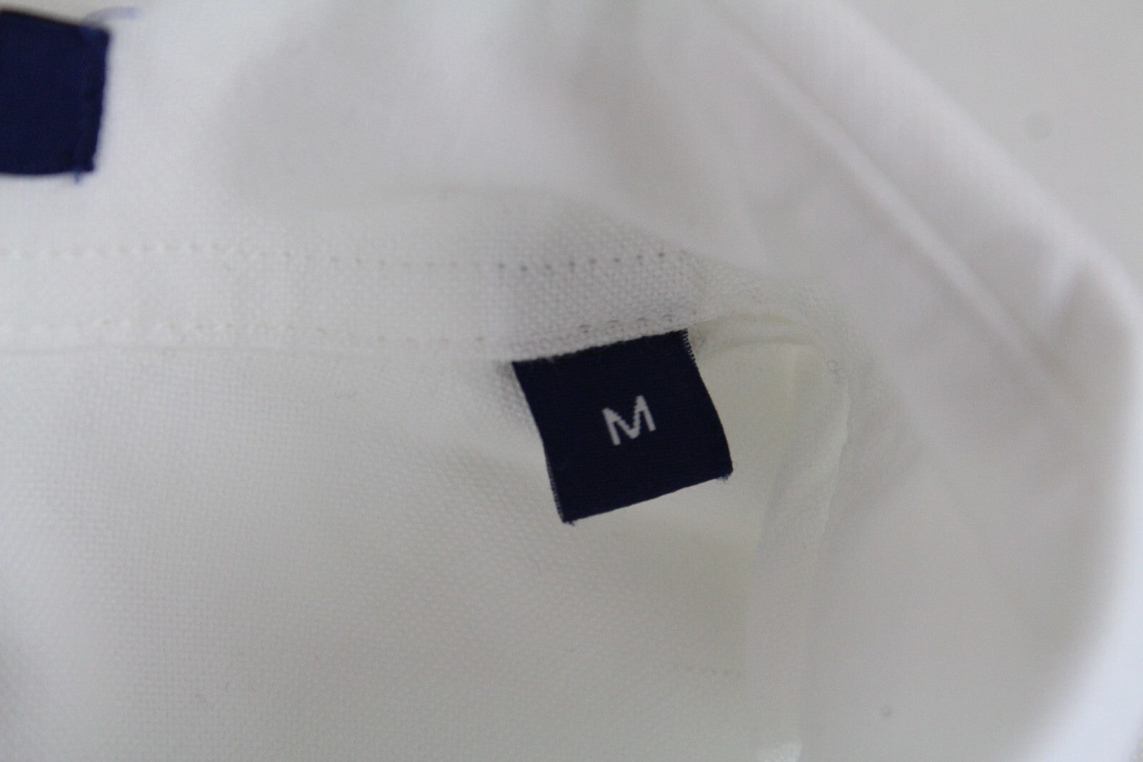 GANT Beach Oxford Men M White Collared Shirt Fitted Pure Cotton Short Sleeve