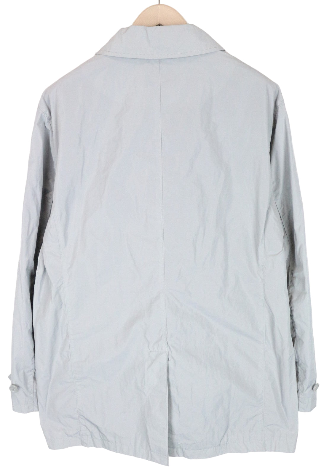 HARMONT & BLAINE XL Grey Trench Jacket Men's Embroidered Mid-Length Classic