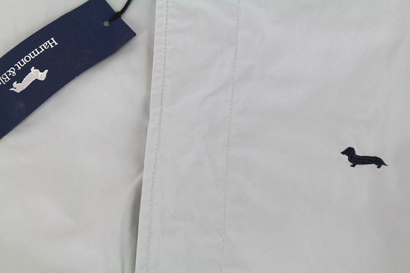 HARMONT & BLAINE XL Grey Trench Jacket Men's Embroidered Mid-Length Classic