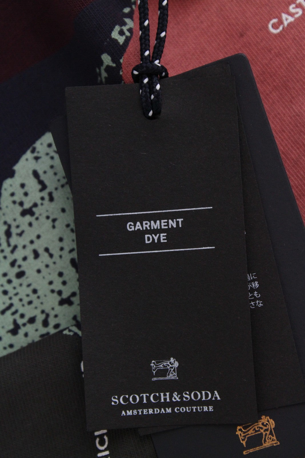 SCOTCH & SODA S Dark Red Cotton T-Shirt Men's Short Sleeve Ams Couture