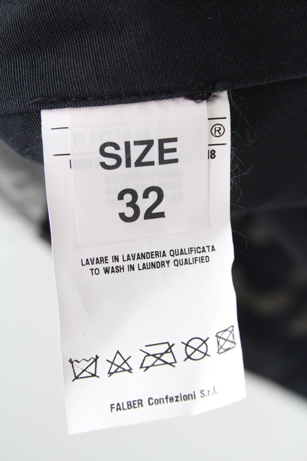 RICHMOND Men's Jeans 32 Black Washed Super Skinny Cotton Stretch Low-Rise