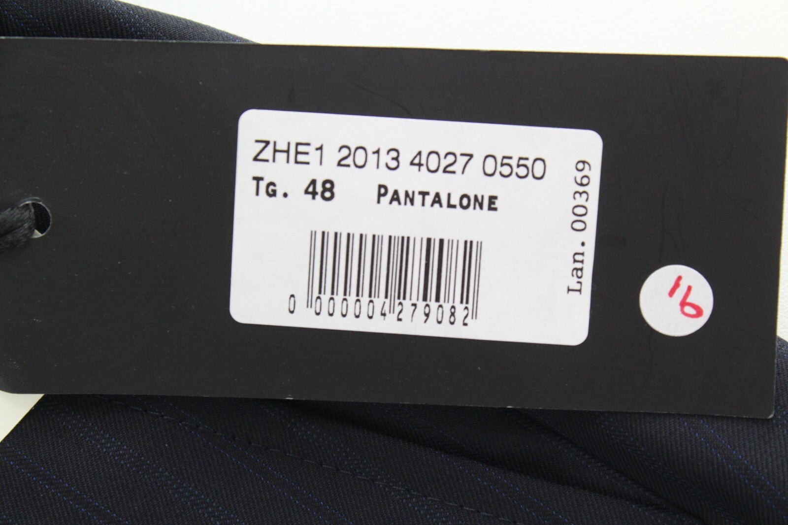 JOHN RICHMOND UK16 Navy Wool Trousers Striped Pleated Classic Fit Men's