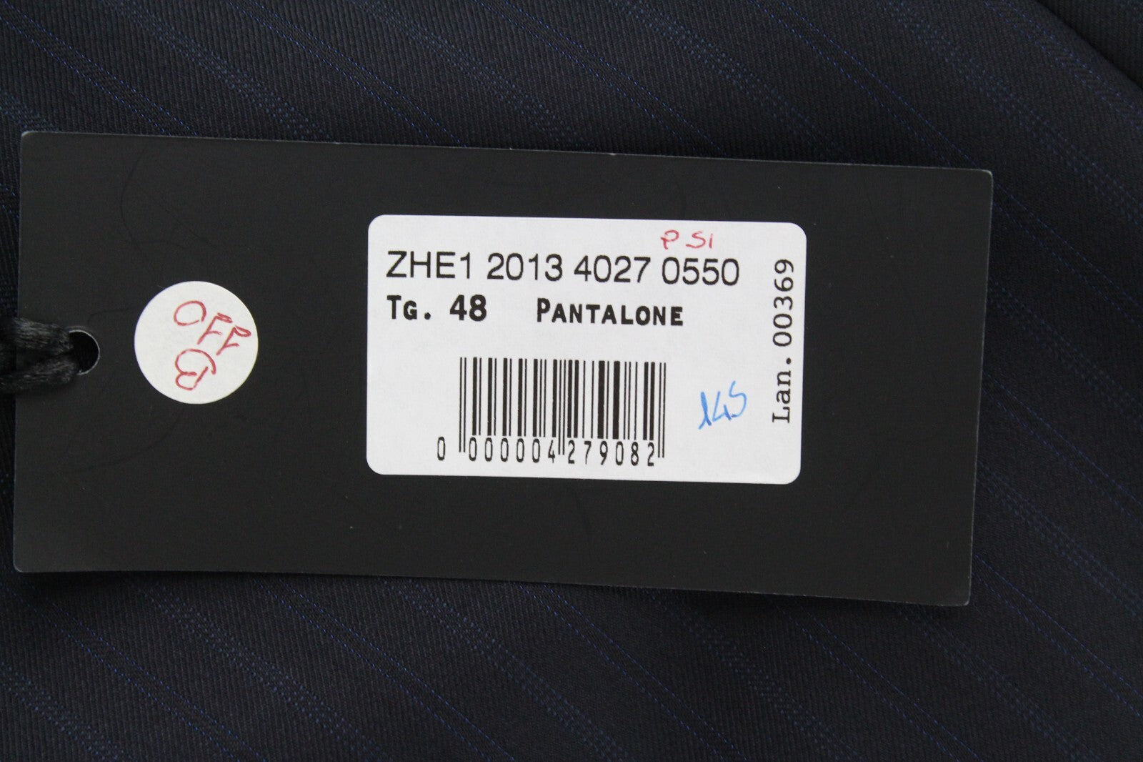 JOHN RICHMOND Men's Navy Wool Striped Pleated Trousers UK16 Smart Tailored