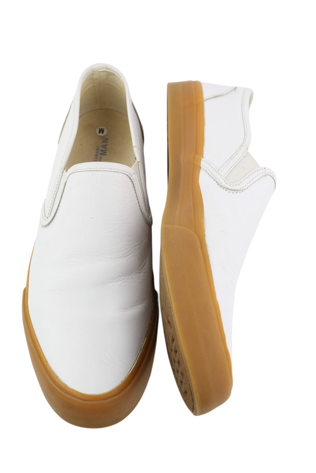JUNYA WATANABE Comme Des Garcons Men Shoes EU38.5 White Leather Slip On