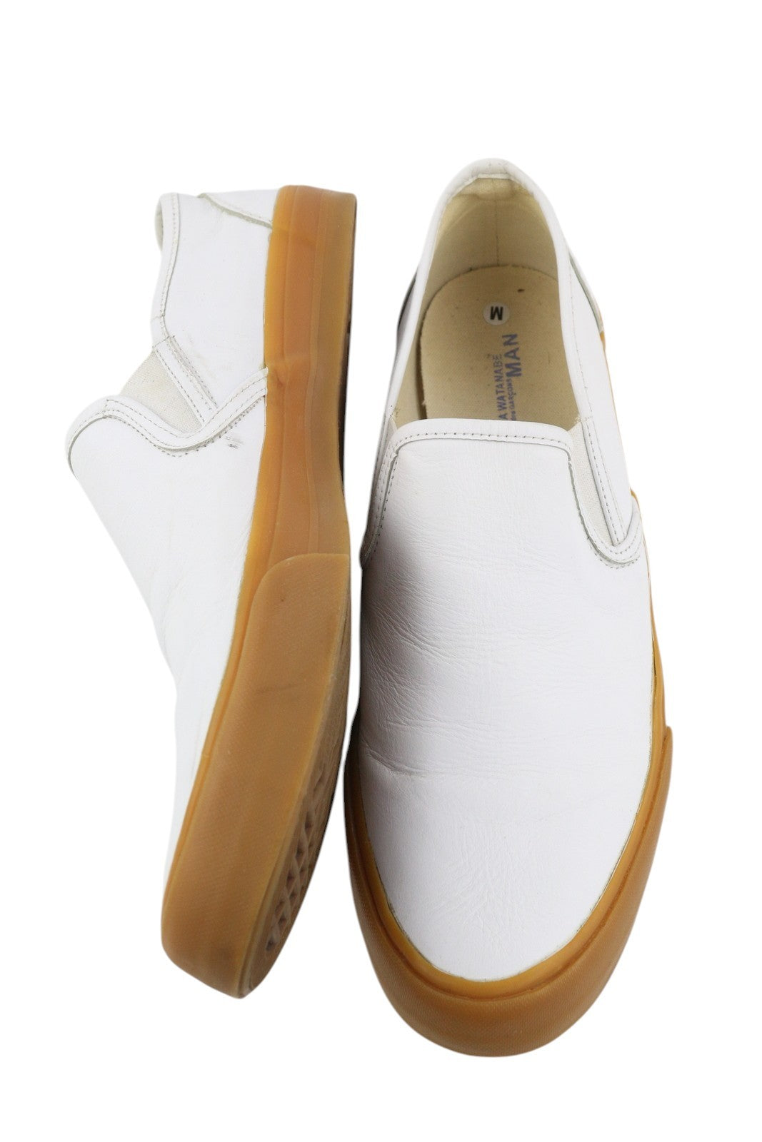 JUNYA WATANABE Comme Des Garcons Men Shoes EU38.5 White Leather Slip On