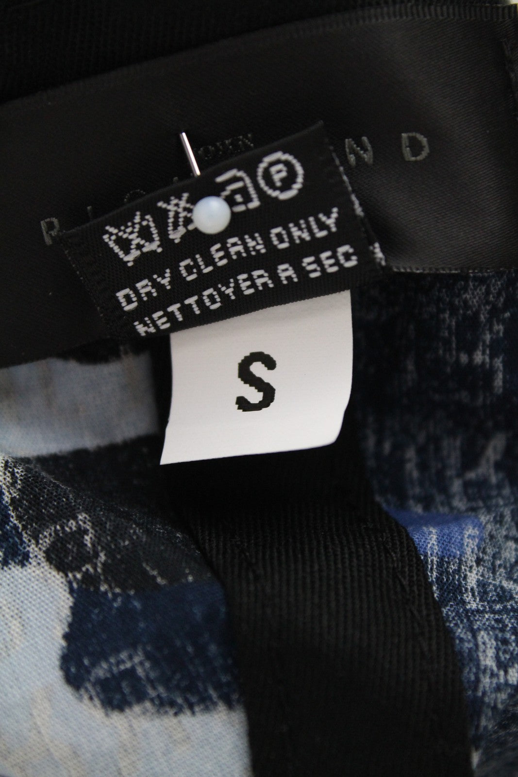 JOHN RICHMOND Men's Blue Logo Cotton Cap S Camouflage Look Military Style