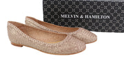 MELVIN & HAMILTON Kate 5 Women Shoes EU35 Rose Gold Pumps Ballerina RRP€189